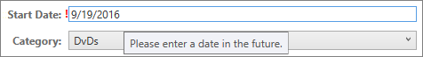 DataBindingDemo_Validation Data binding validation error